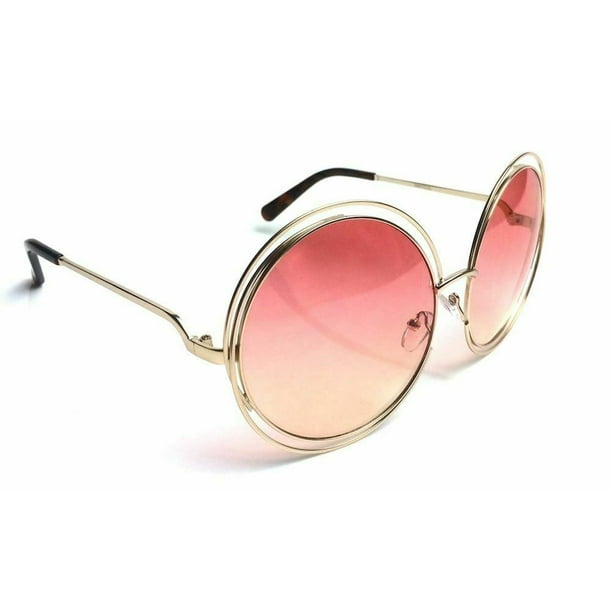 CLASSIC VINTAGE 70's RETRO Style SUN GLASSES Unique Round Gold & Tortoise Frame CLASSIC VINTAGE 70's RETRO Style SUN GLASSES Unique Round Gold & Tortoise Frame
